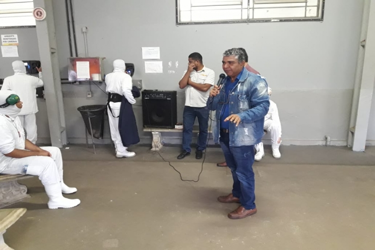 Sintiapp promove contato direto com trabalhadores do Palmali